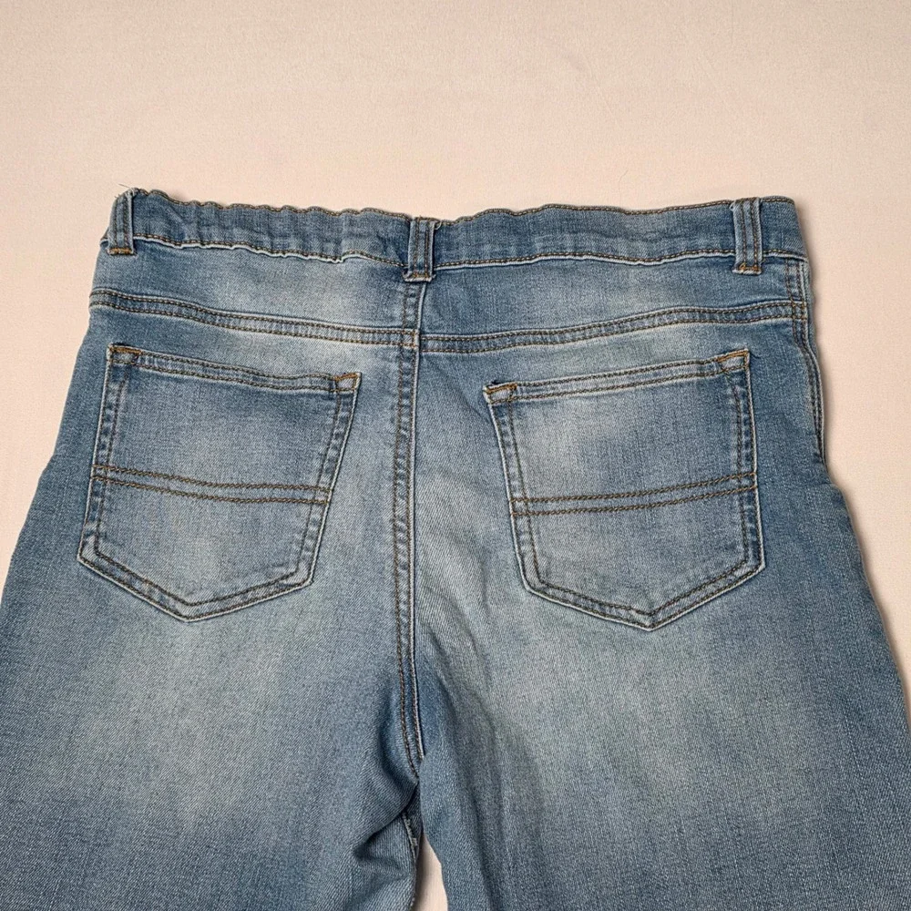 OshKosh B'gosh Jeans Boys‎ Size 14 Blue Straight Leg Distressed Stretch